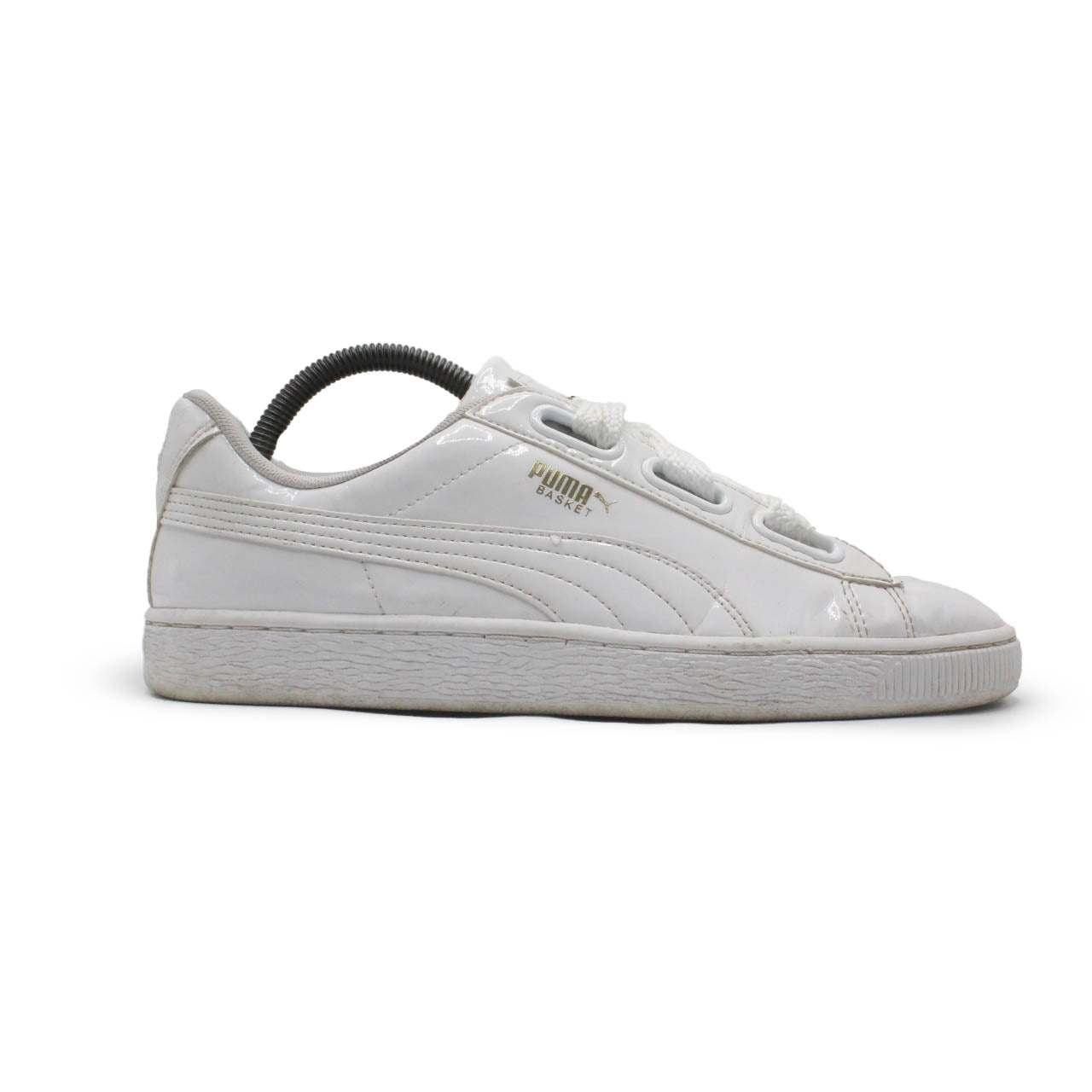 Puma basket heart patent on sale grey