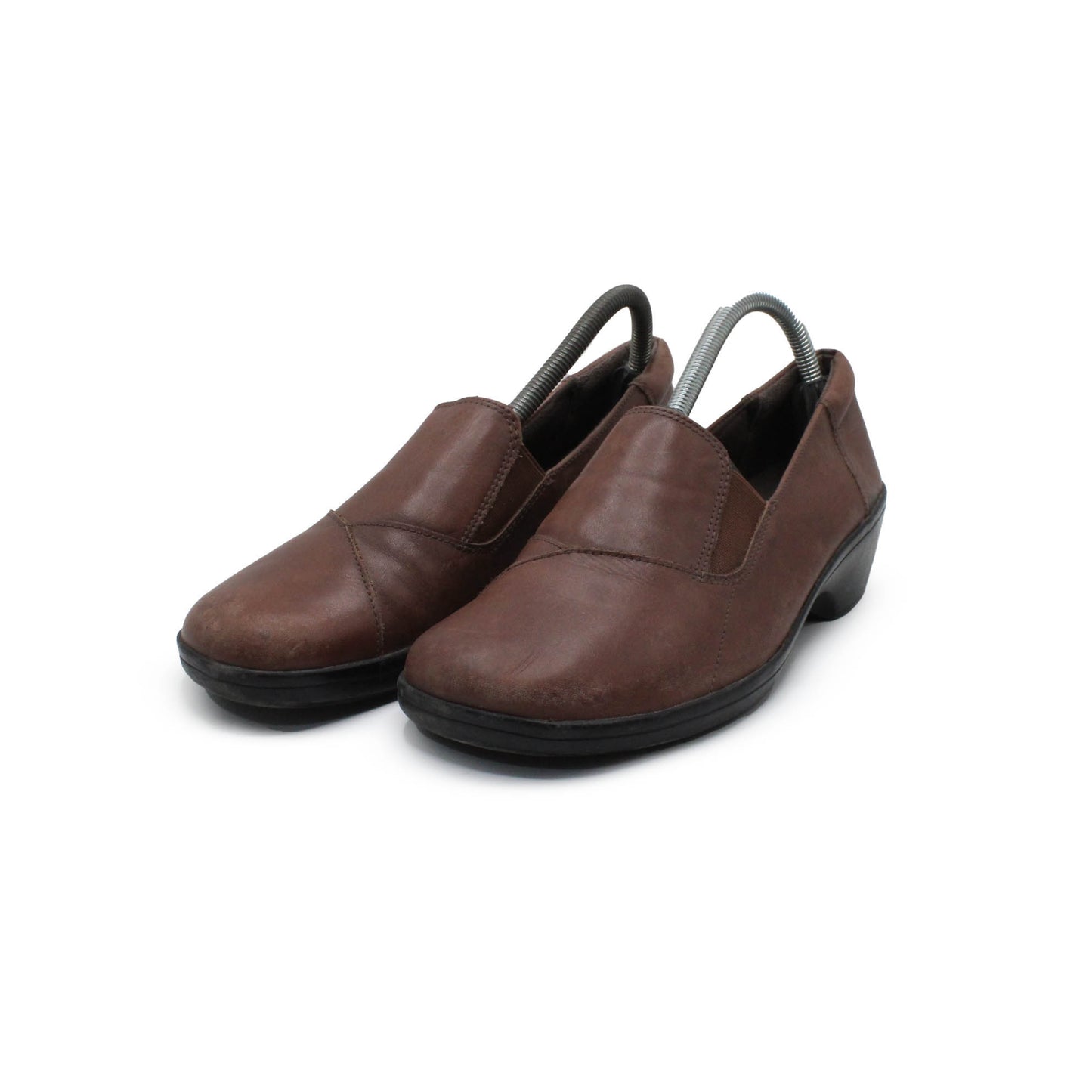 CLARKS BROWN LEATHER SHOE