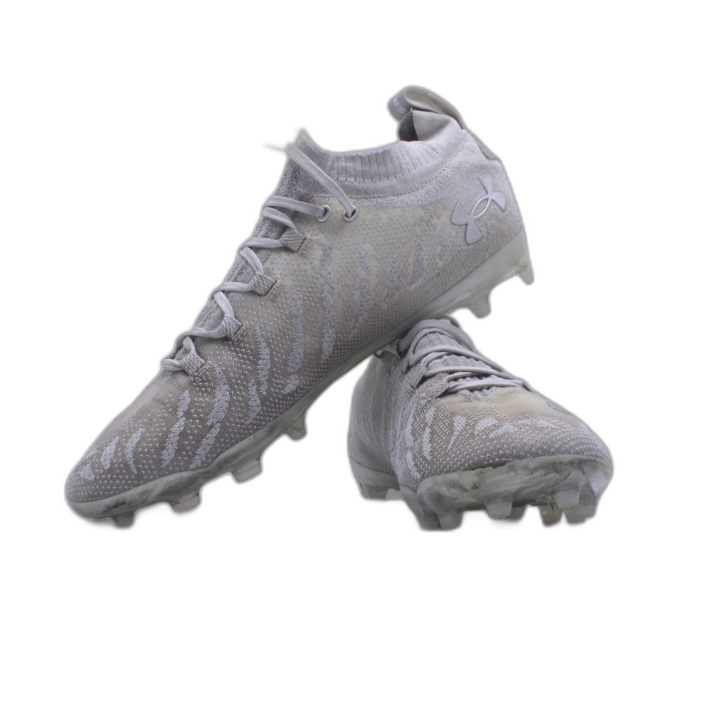 Under Armour Spotlight Lux MC White Metallic Silver Cleat