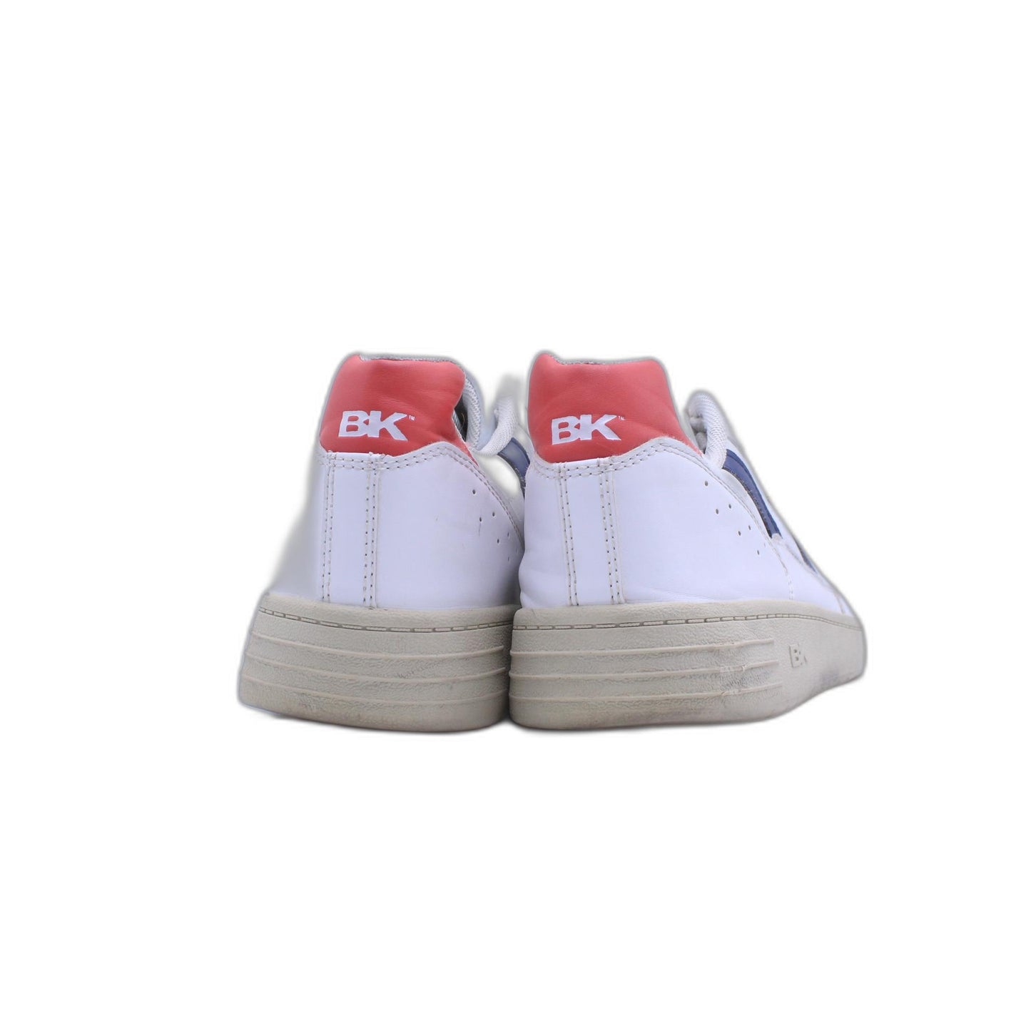 Casual Leather Shoes Sneakers Off White Navy Red