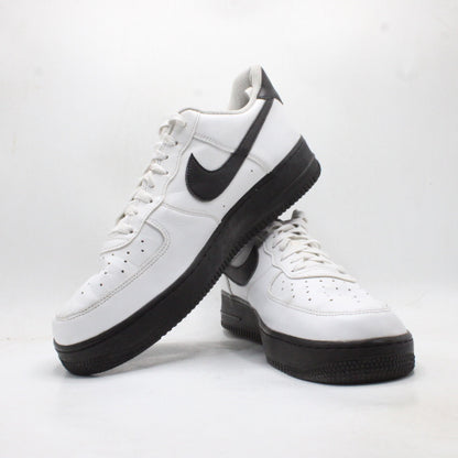 Nike Men's Air Force 1 Low White Black Sole Shoes