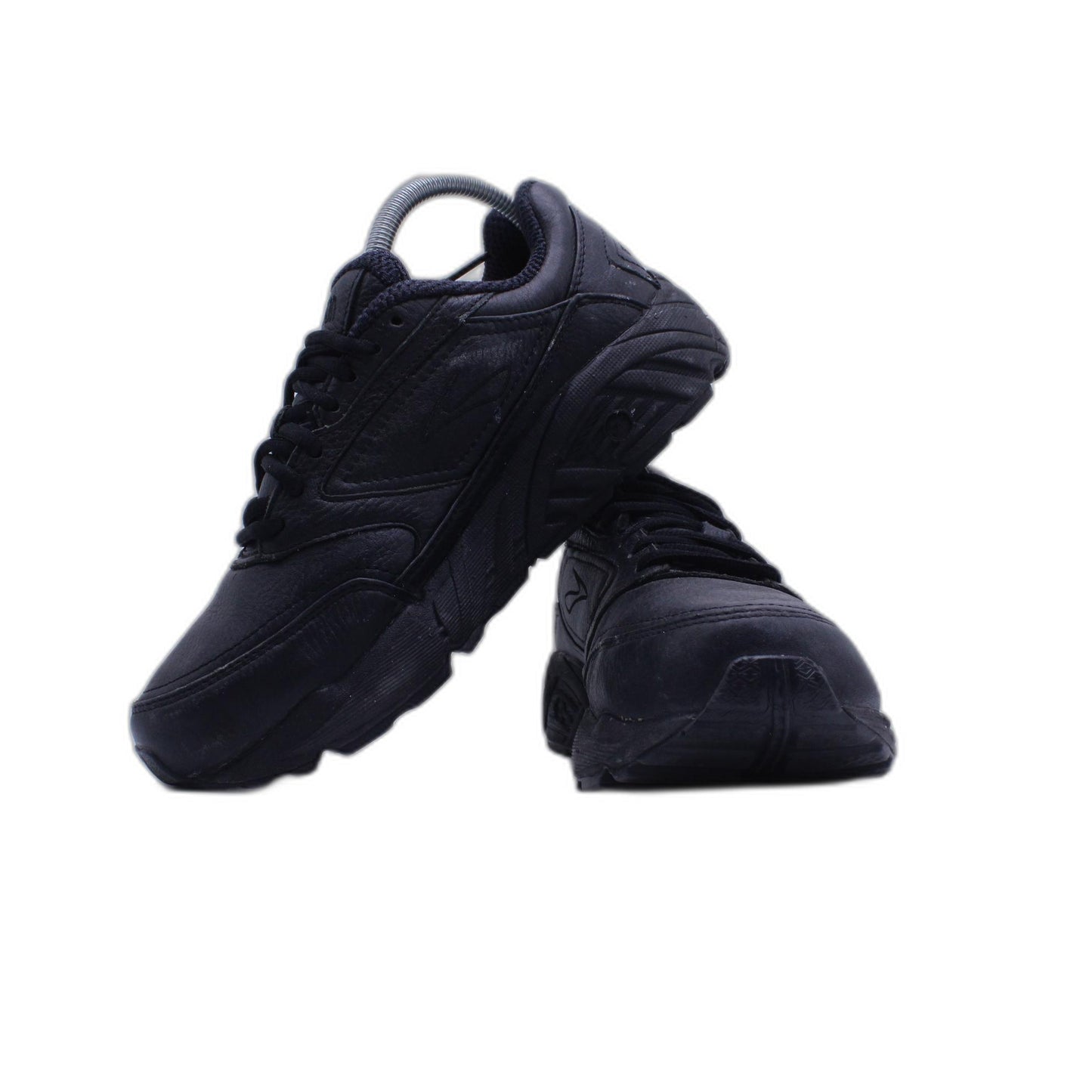 Brooks Addiction Walker Black Leather Athletic Walking Shoes