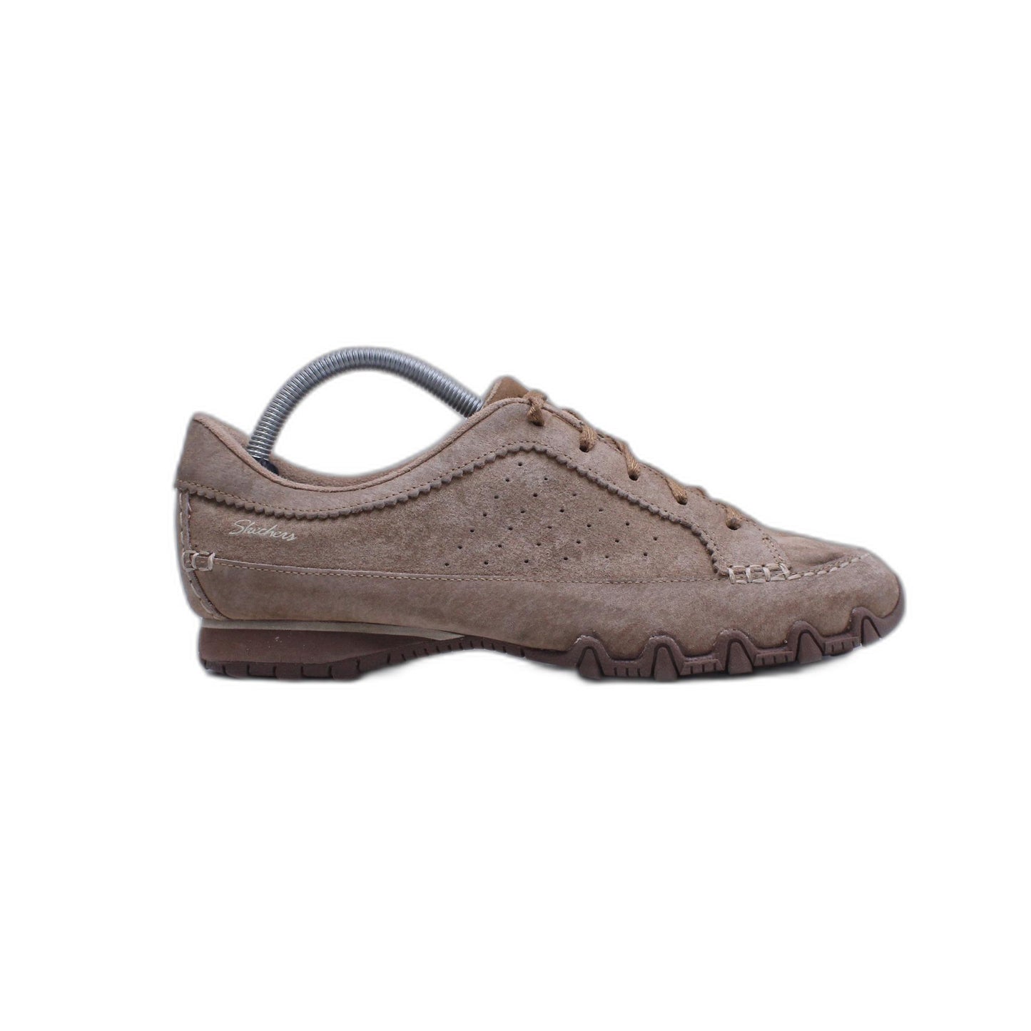 Skechers Tan Suede Womens 9 Memory Foam Air Cooled  Athletic Sneakers