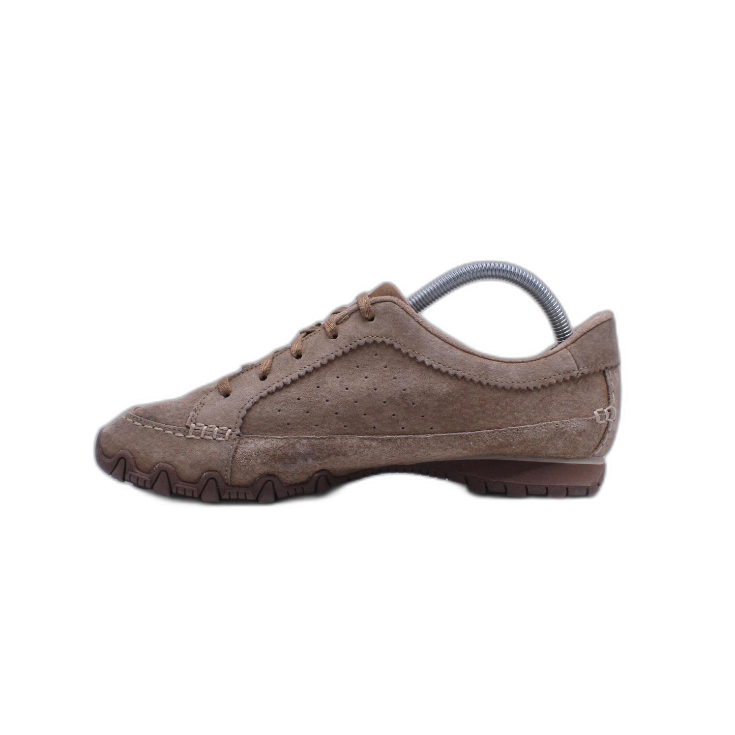 Skechers Tan Suede Womens 9 Memory Foam Air Cooled  Athletic Sneakers