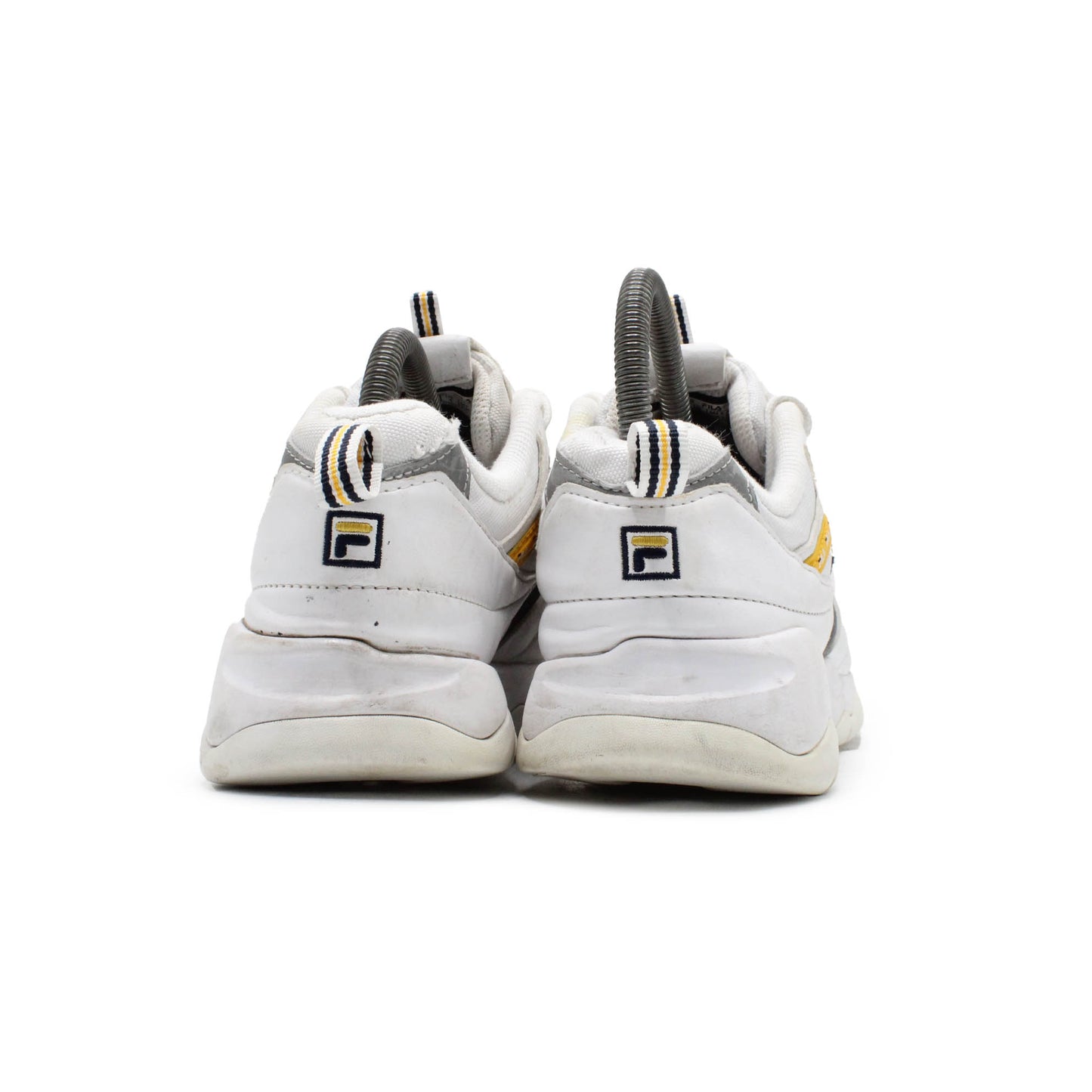 Fila Ray White Yellow Chunky Trainers