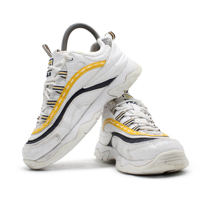 Fila Ray White Yellow Chunky Trainers