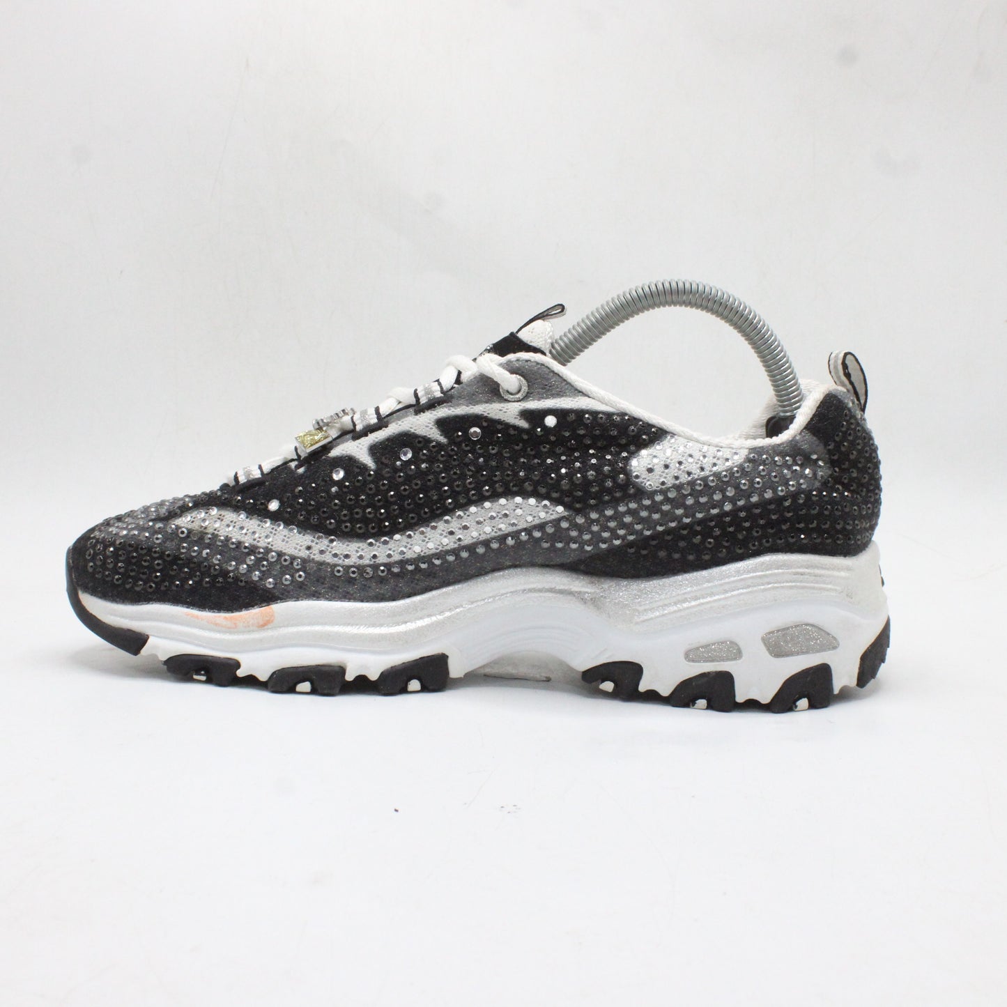 Skechers d'lites womens shoes Black and silver