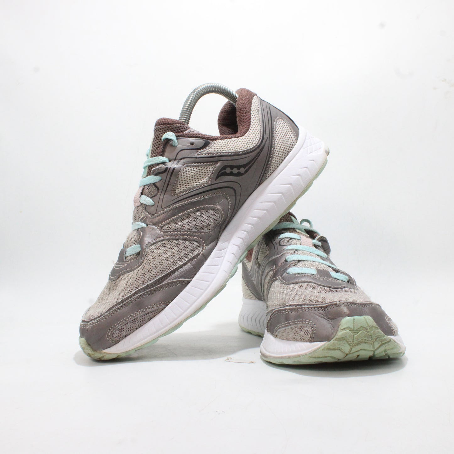 Saucony Gray & Teal Cohesion 12 Women’s Running Shoes