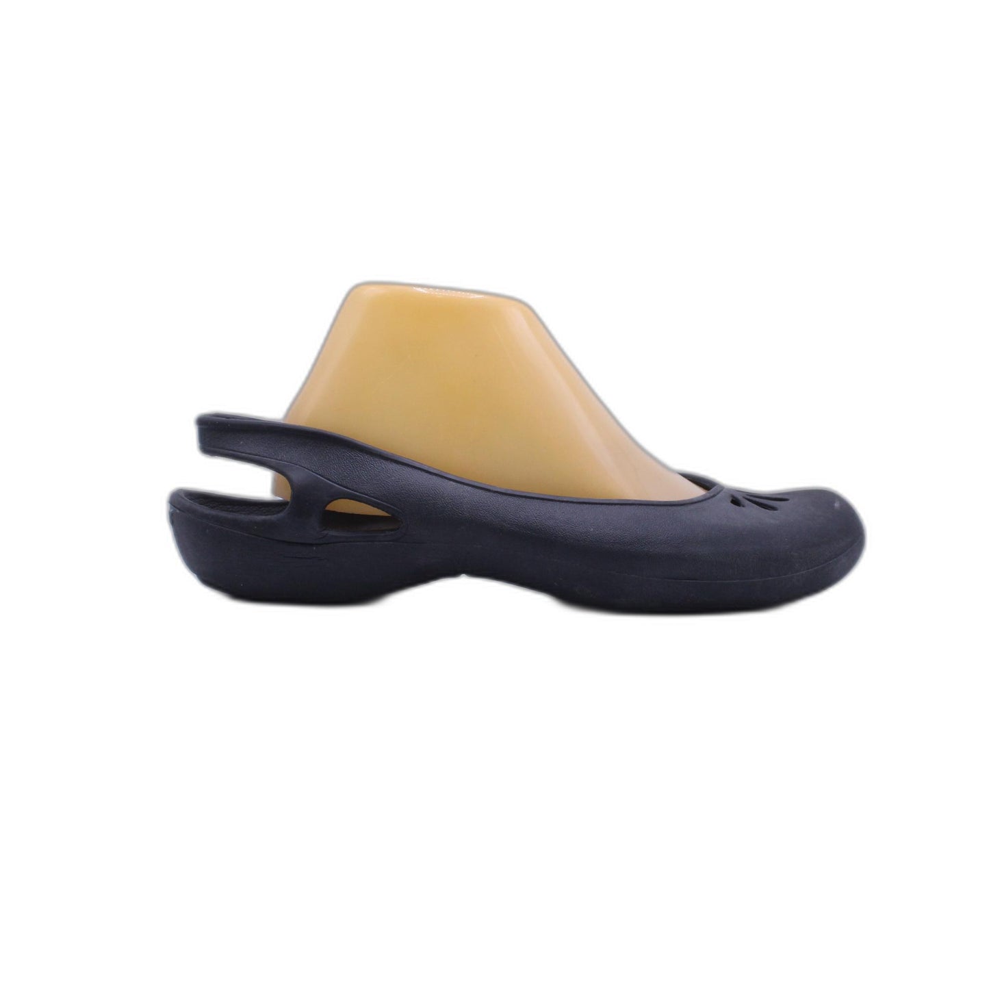 Crocs Shoes Malindi Slingback Black Rubber Slip On Comfort Casual Flats