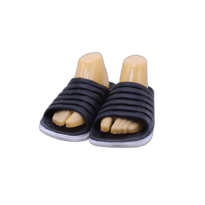 Avia Hightail Slide Sandals Black White