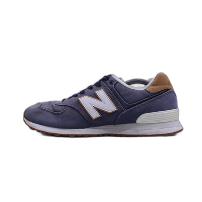 New Balance 574 Classics 15 Ounce Canvas Denim Black Brown Mens