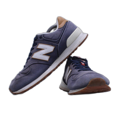 New Balance 574 Classics 15 Ounce Canvas Denim Black Brown Mens