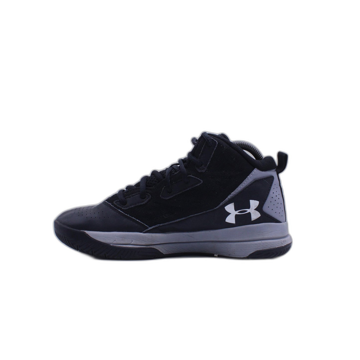 Under Armour 1274067-001 Boys  Black  Lace Up Hi Top Sneakers