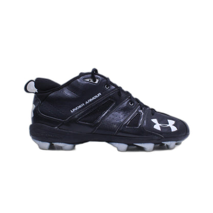 Mens Under Armour Heat Gear Black and White Football Cleats