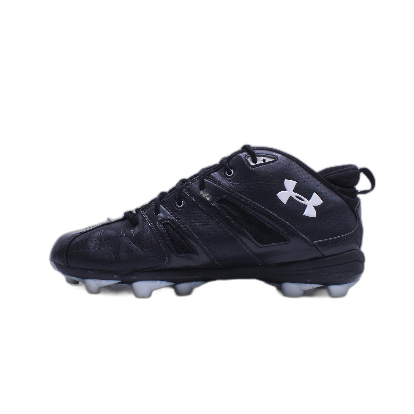 Mens Under Armour Heat Gear Black and White Football Cleats