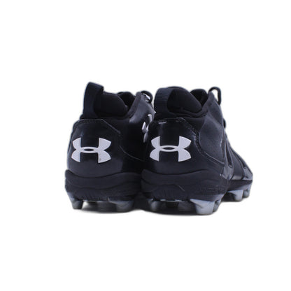 Mens Under Armour Heat Gear Black and White Football Cleats