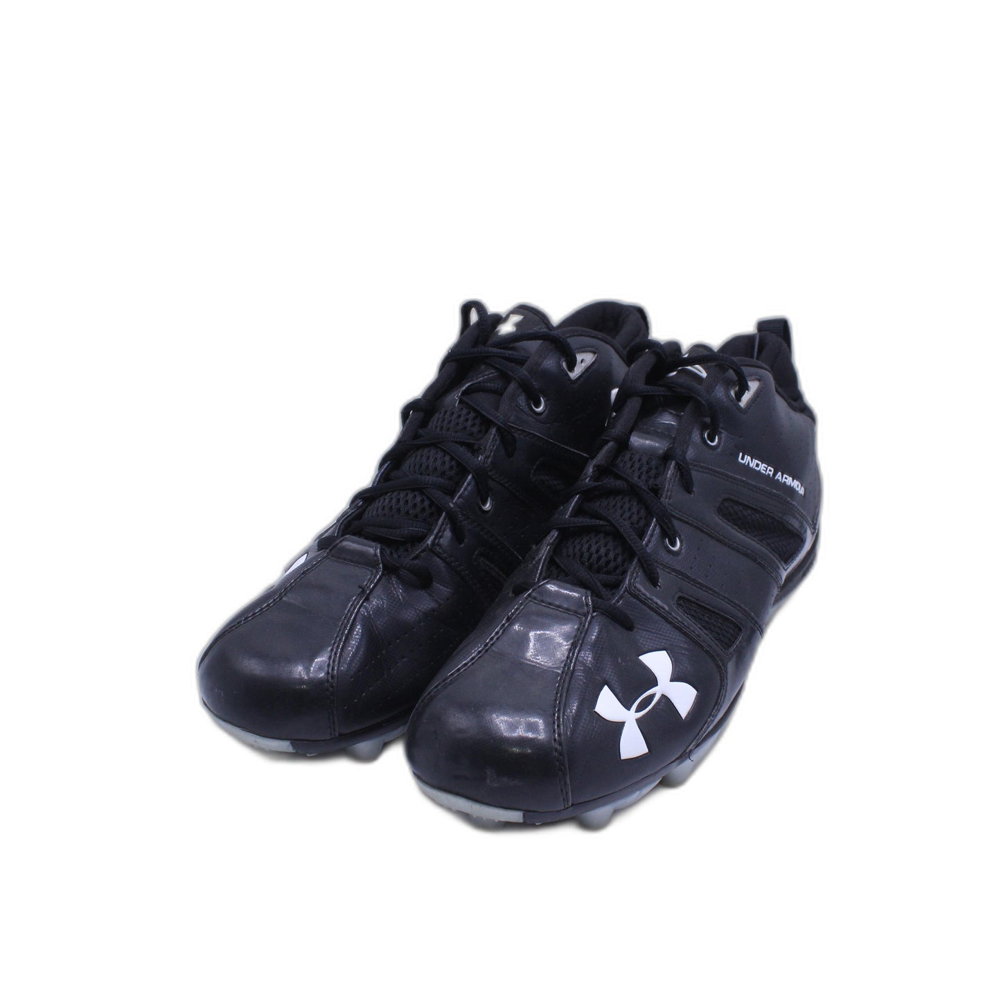 Mens Under Armour Heat Gear Black and White Football Cleats