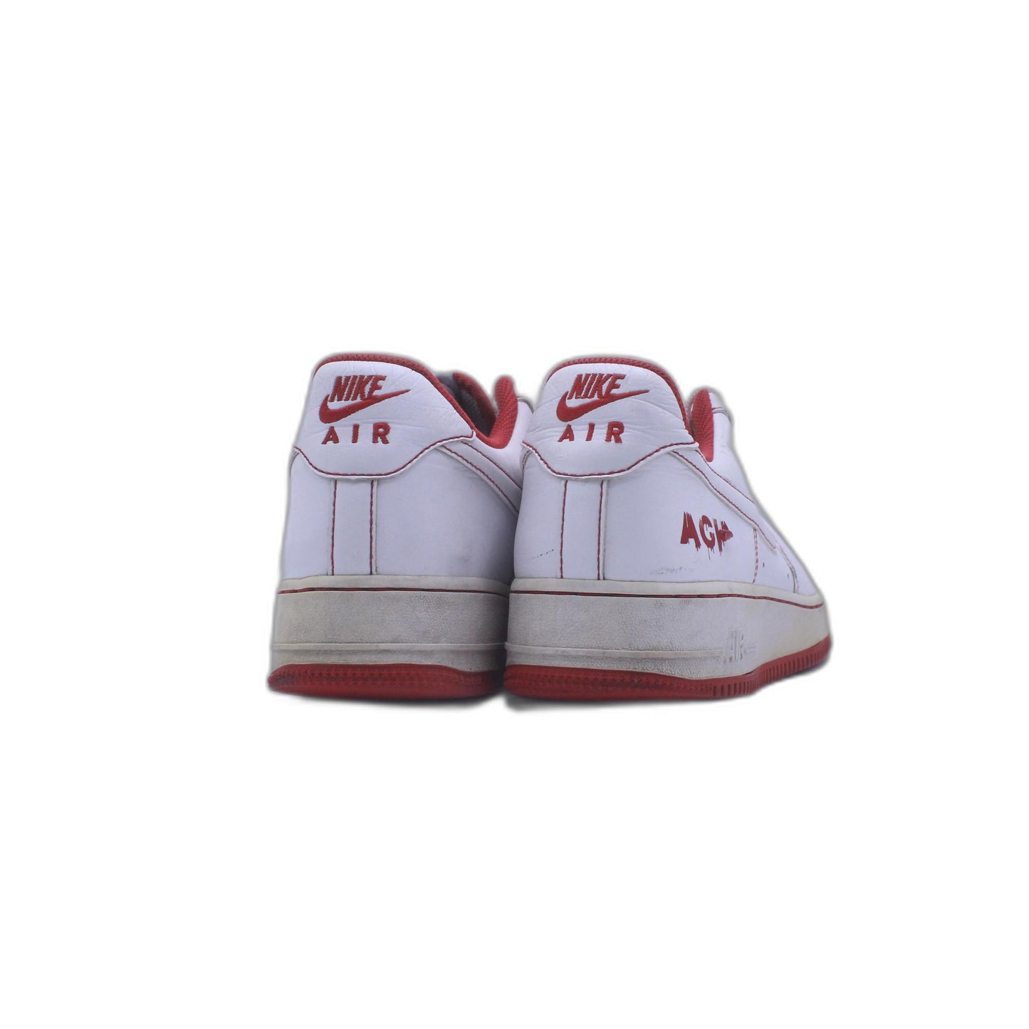 Nike Air Force 1 White University Red Contrast Stitch Men’s