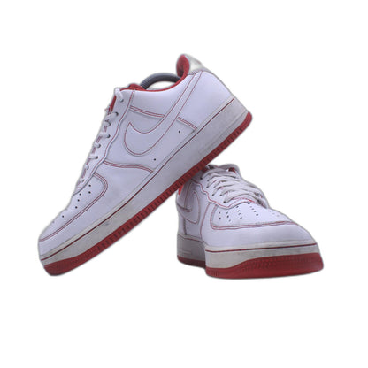 Nike Air Force 1 White University Red Contrast Stitch Men’s