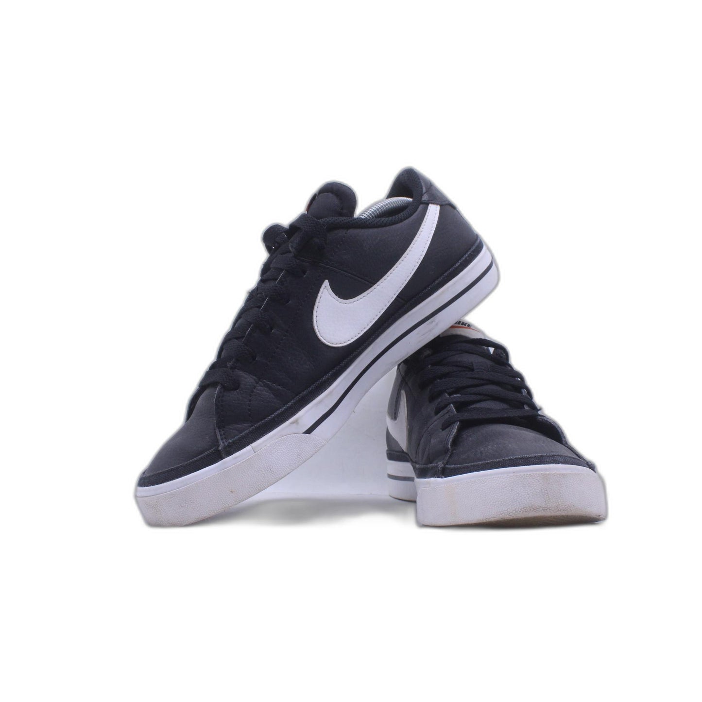 Nike Black Leather Court Legacy Canvas Mens Casual Air Force Shoe