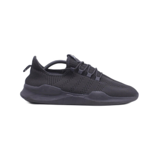 Canali Black Mesh/Leather Round Toe Lace Up Low Top Sneakers