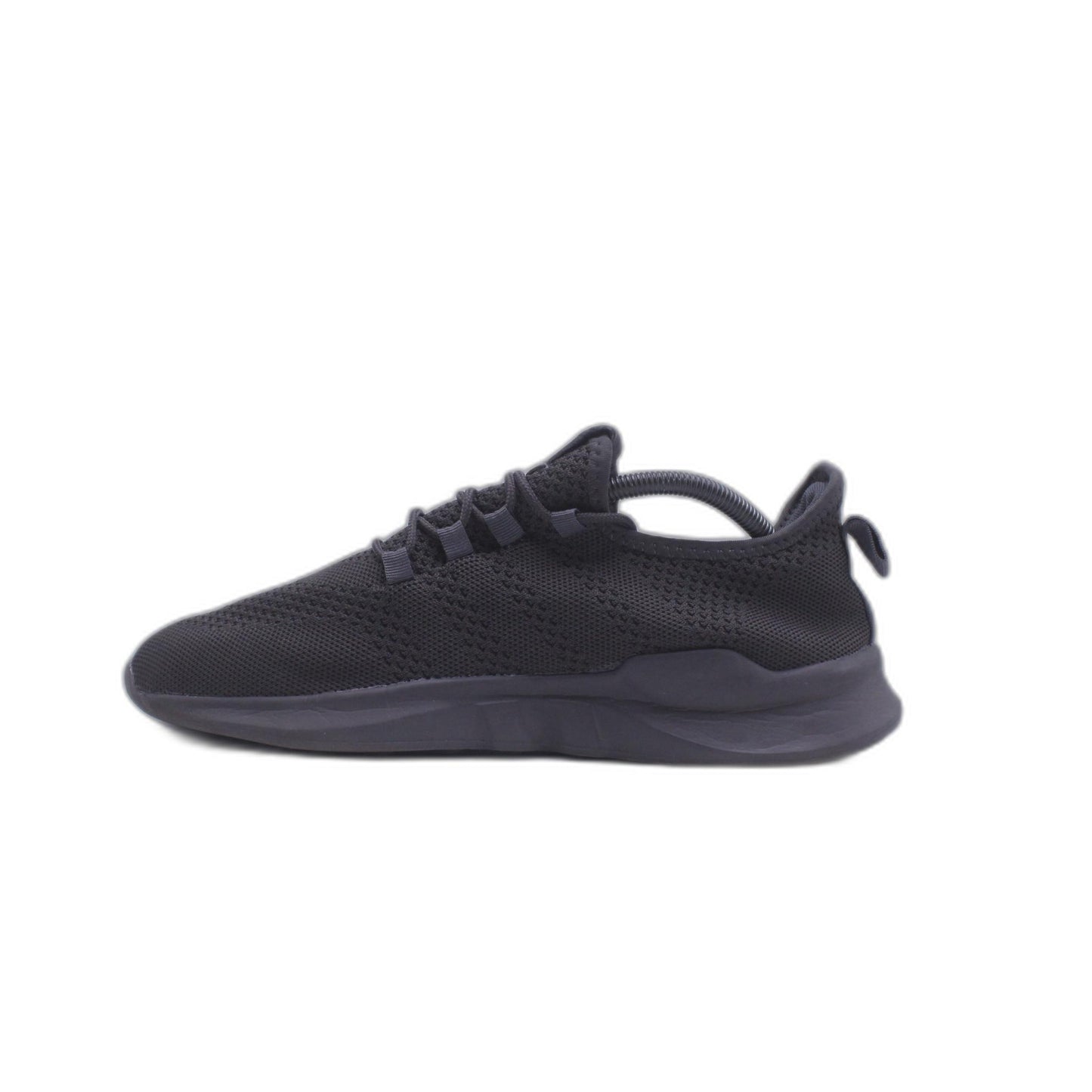 Canali Black Mesh/Leather Round Toe Lace Up Low Top Sneakers