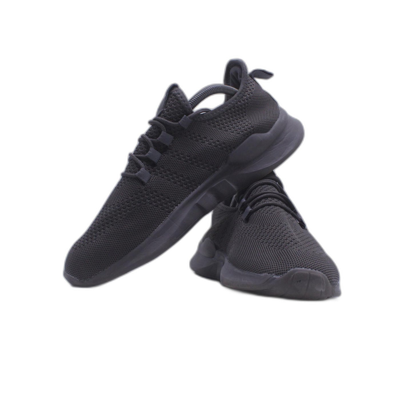 Canali Black Mesh/Leather Round Toe Lace Up Low Top Sneakers