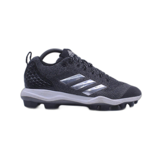 NEW Adidas PowerAlley 5 Baseball Cleats Black Gray Silver AC8386