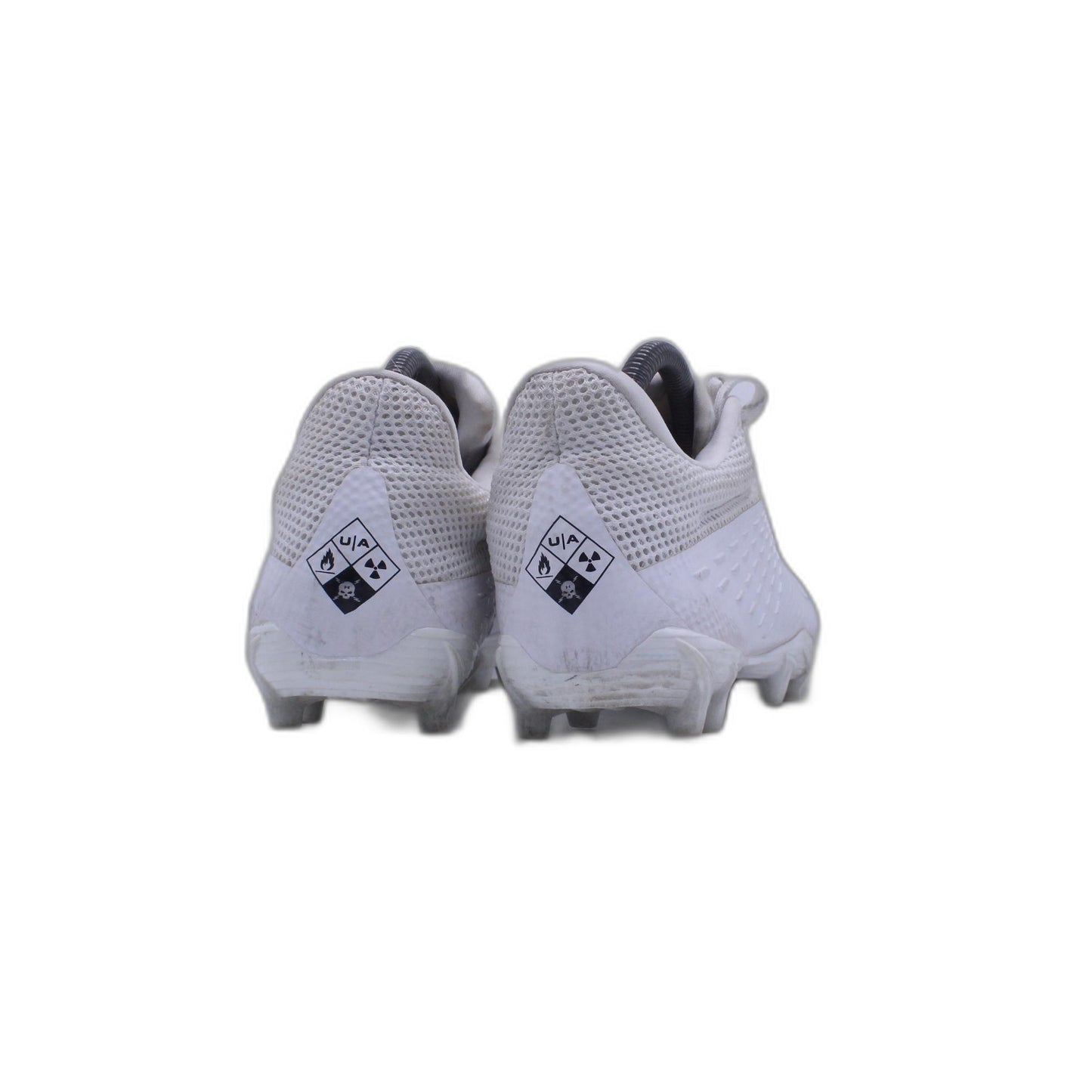 Under Armour Blur Smoke MC White Grey Football Cleats