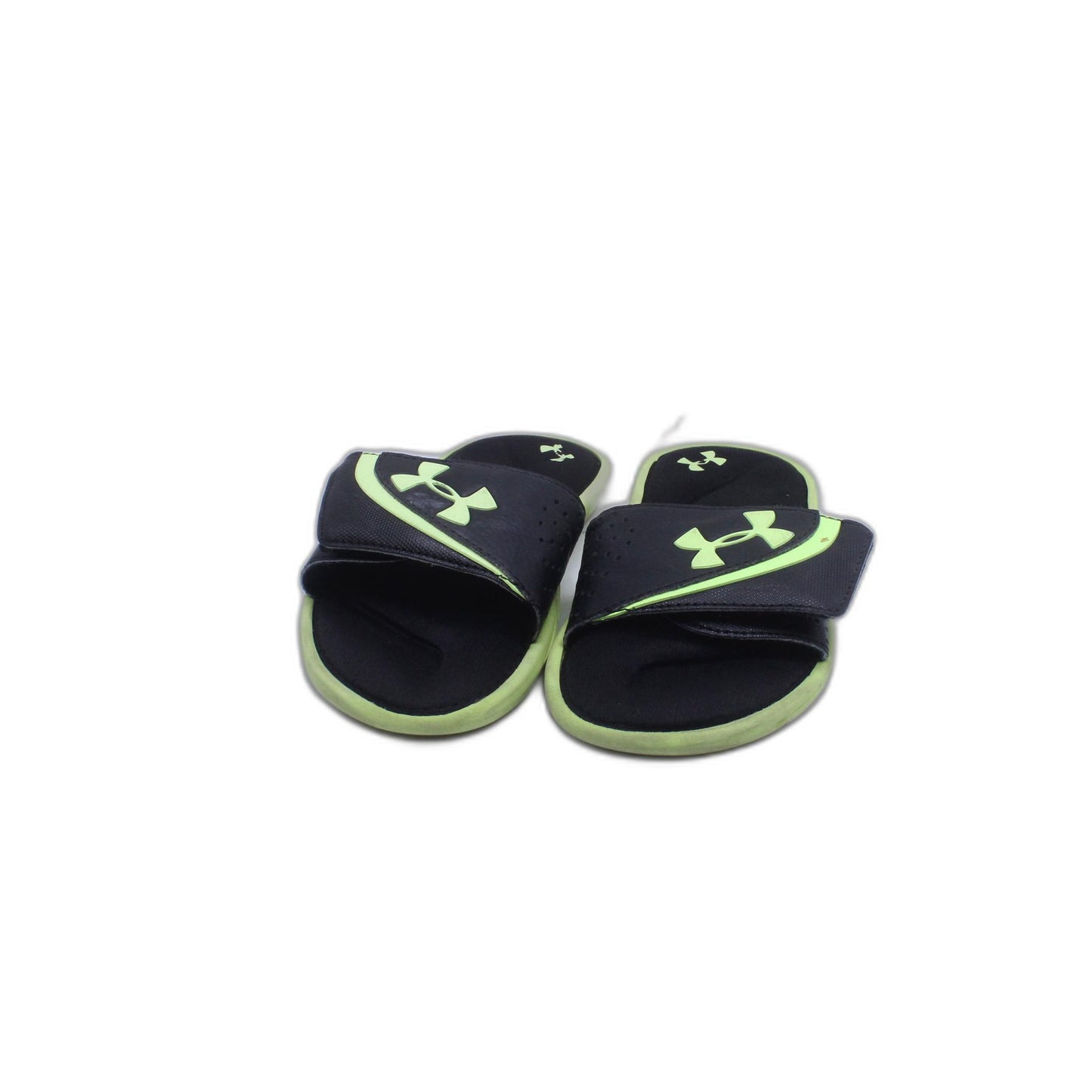 Under Armour  Youth Foam Bed Black/green Slides