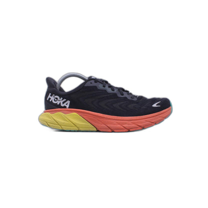 Hoka One One WOMEN’S ARAHI 6 Black Orange Yellow Sneaker