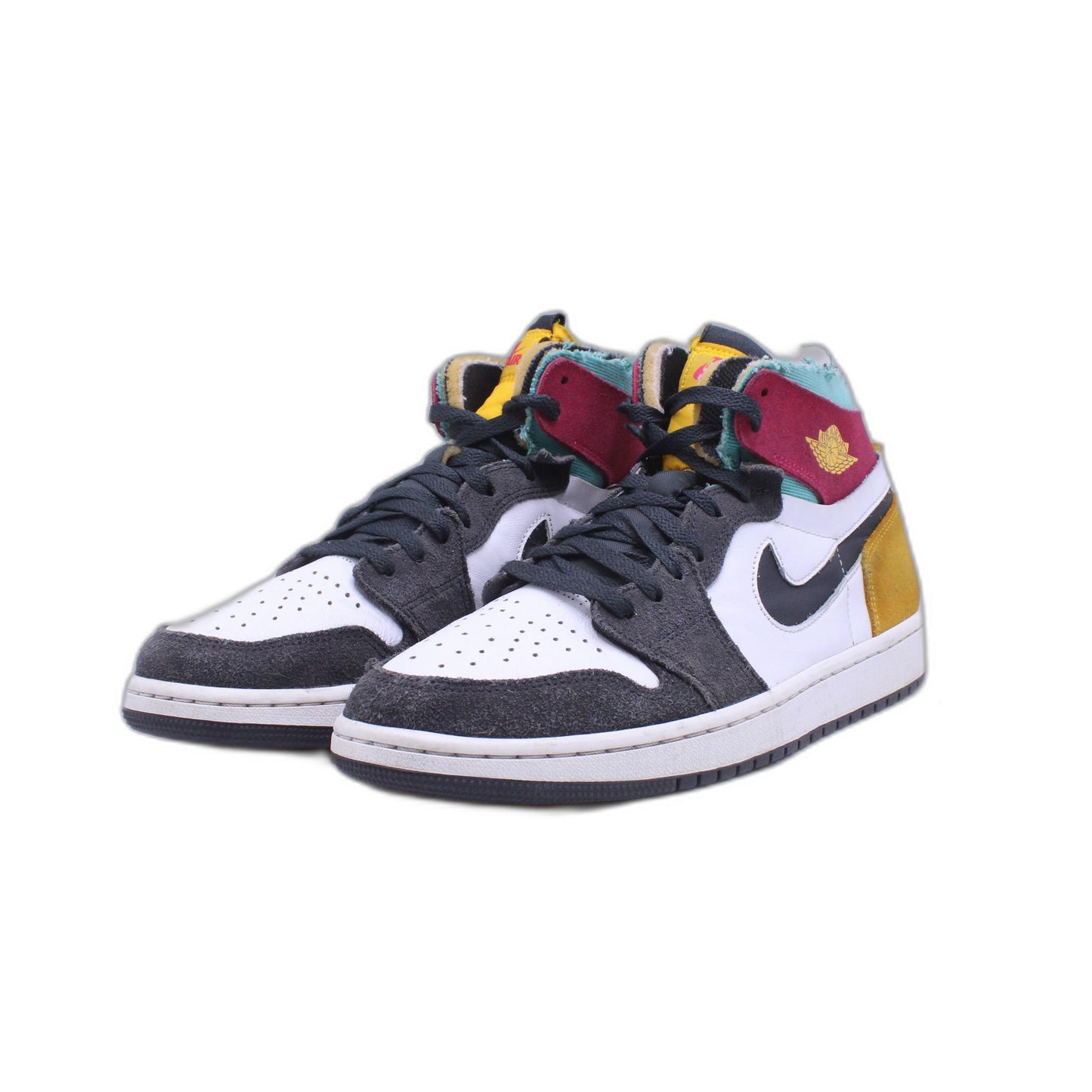 Nike Air Jordan 1 Zoom Air CMFT Multicolor Red Aqua Gold Sneaker