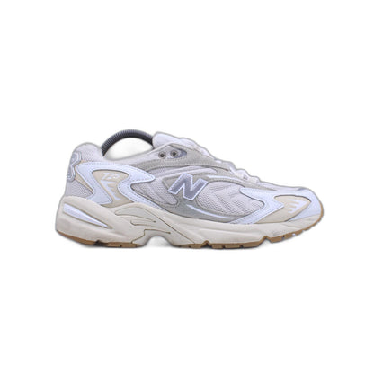 New Balance 725 Women White Metallic Silver Slate Grey Shoe