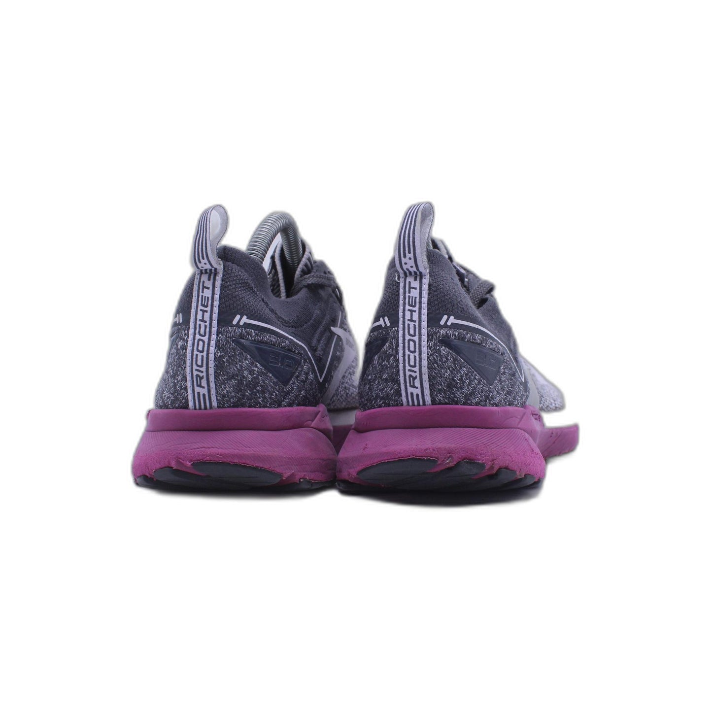 Brooks Ricochet 3 Womens Gray Purple Running Shoe