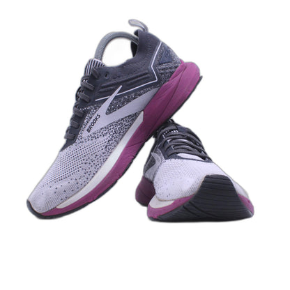 Brooks Ricochet 3 Womens Gray Purple Running Shoe