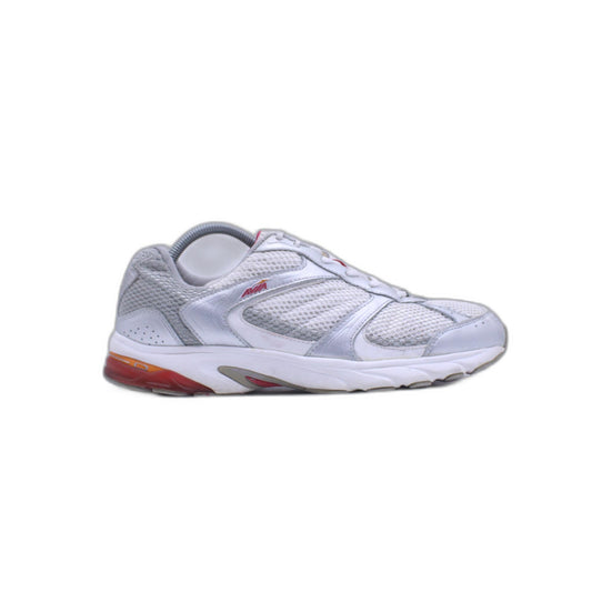 Reebok Womens DMX Foam White Gray Low Top Lace Up Running Sneaker