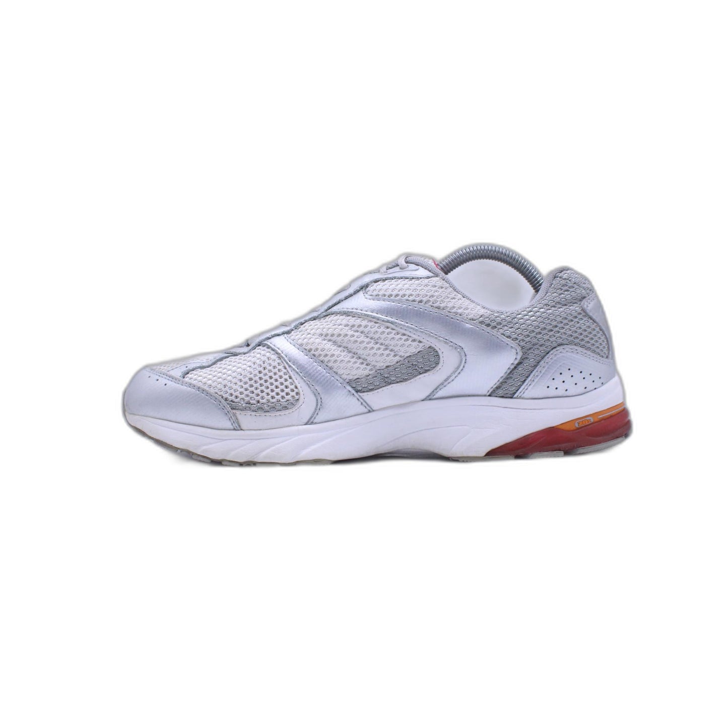 Reebok Womens DMX Foam White Gray Low Top Lace Up Running Sneaker