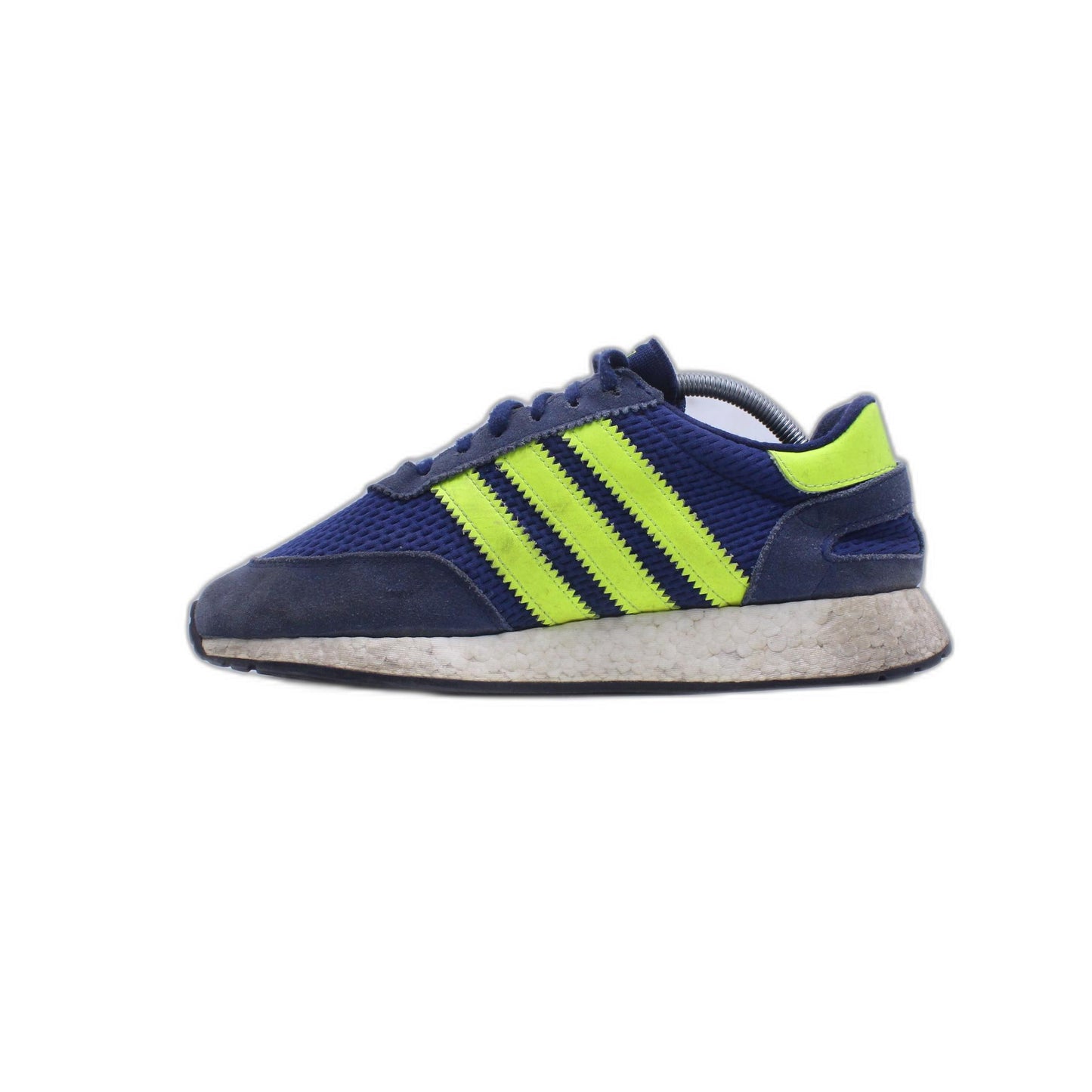 ADIDAS DARK BLUE SOLAR YELLOW MEN'S RUNNING SHOES