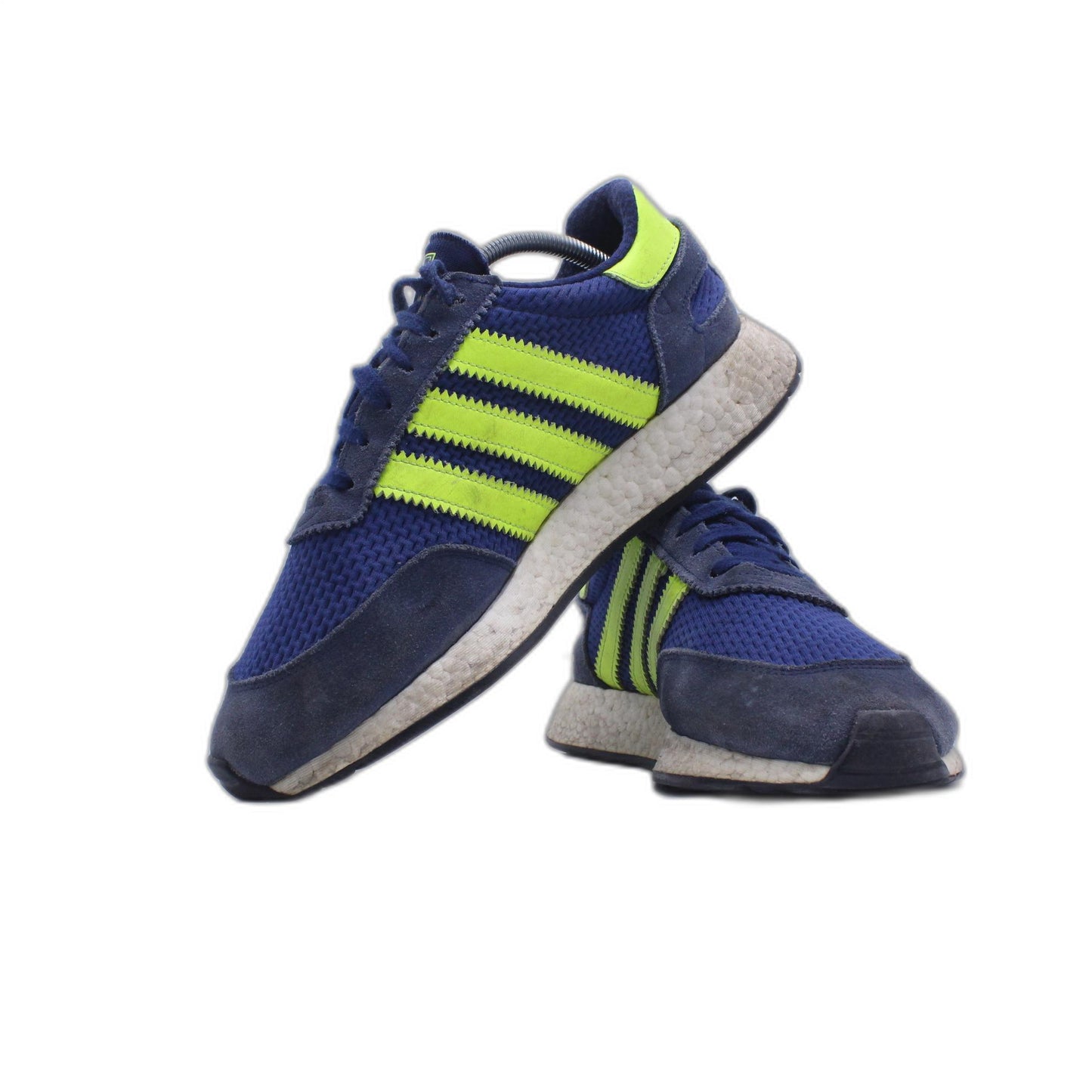 ADIDAS DARK BLUE SOLAR YELLOW MEN'S RUNNING SHOES