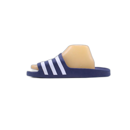 Adidas Sandals Mens Adilette Aqua Slide Flats Blue Open Toe Casual