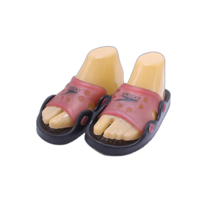 JUMBO BARE FEET Rubber Caveman Shoe Slippers Joke Clown