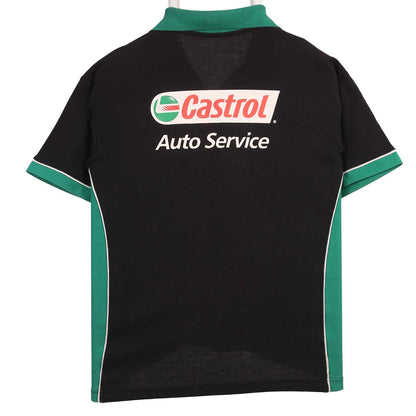 CASTROL BLACK AND GREEN CLASSIC POLO SHIRT