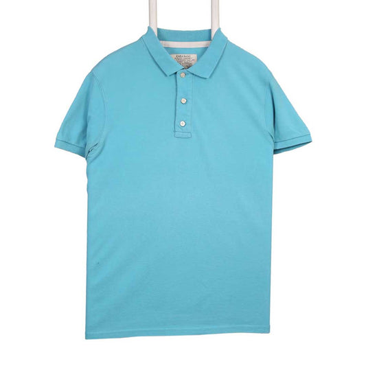 Zara Basic Blue Classic Polo Shirt